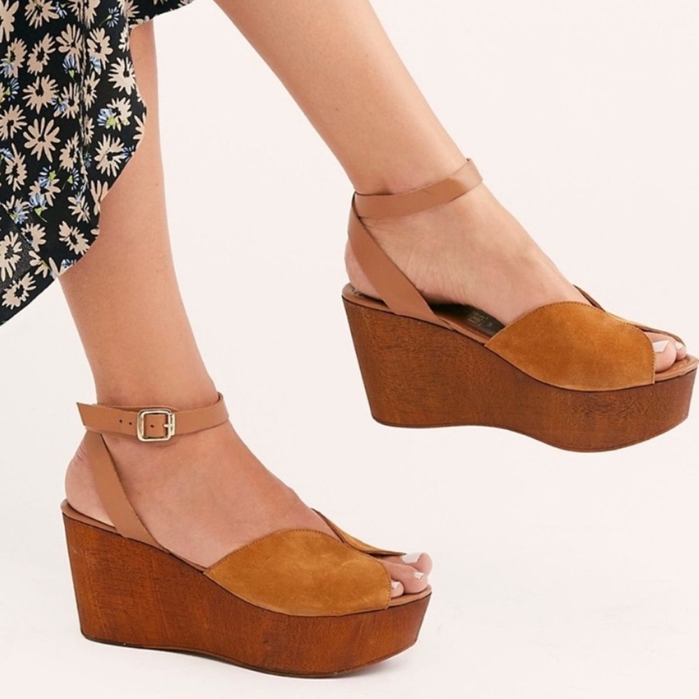 Seychelles ‘Laugh More’ Boho Wedge Platform Sandals Size 7.5